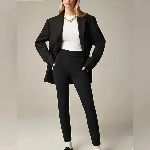 Women’s J.Crew Pixie Pants Size 2R Black With Back Zipper EUC - Picture 1 of 10